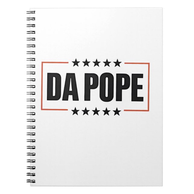 Carnet Pape Léon XIV Église chrétienne Da Pape (Devant)