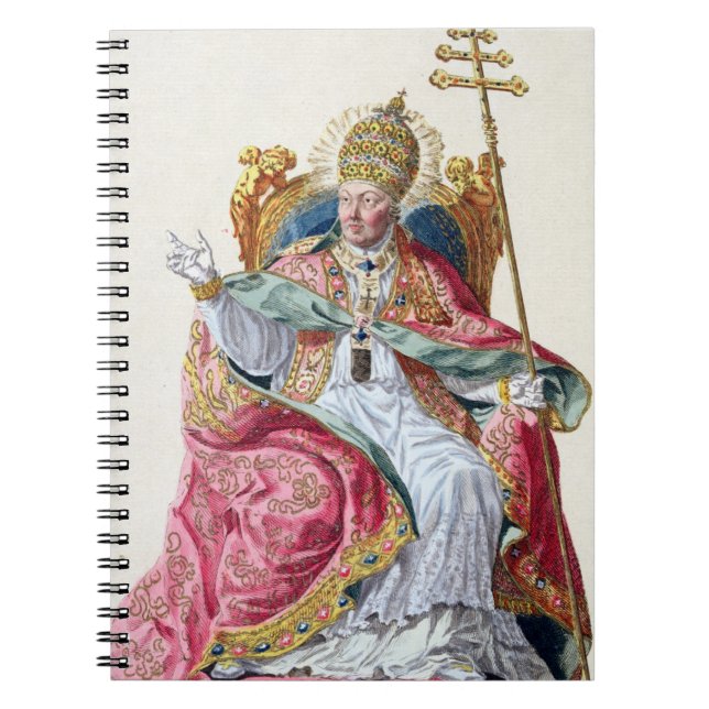 Carnet Pape Pius VI (1717-99) de 'DES Estampes de (Devant)