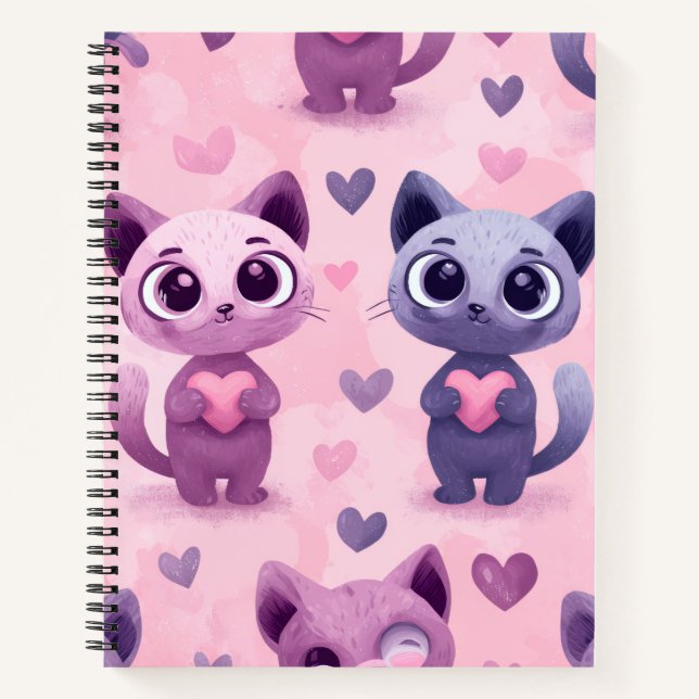Carnet Papeterie de la station des chats mignons Concepti (Devant)
