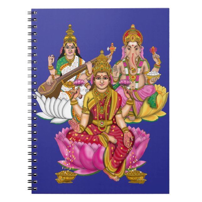 Carnet Papeterie Lakshmi Ganesha (Devant)