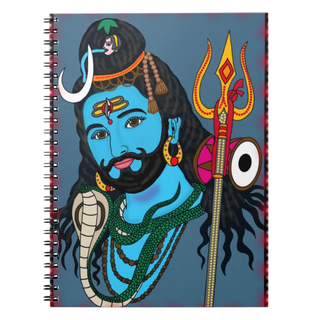 Carnet Papeterie visage de Shiva (Devant)