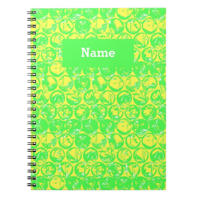 Carnet Papier à bulle d'art pop (Devant)