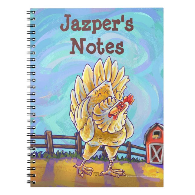 Carnet Papier à lettres au poulet (Devant)