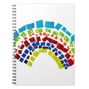 Carnet Papier arc en ciel