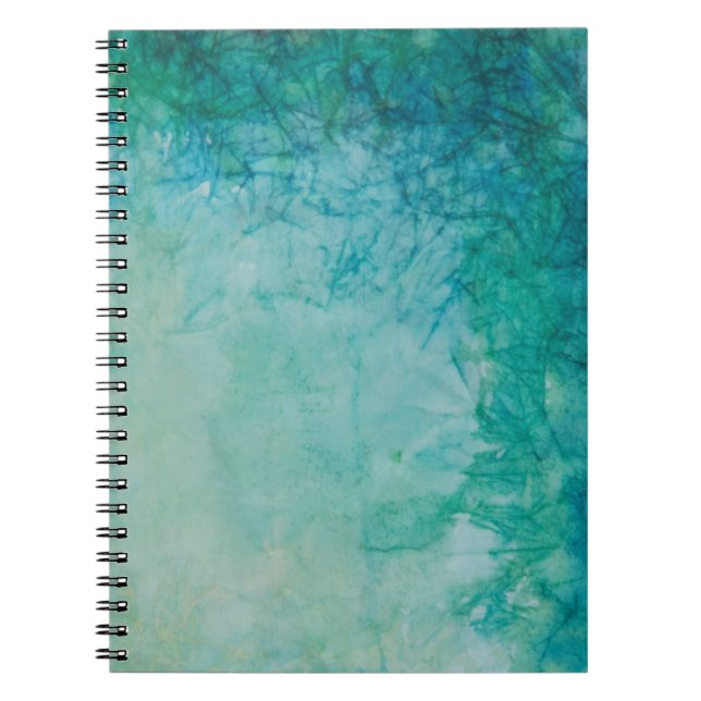 Carnet Papier avec l'abrégé sur bleu, vert, et noir (Devant)