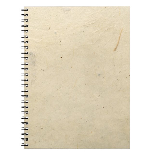 Carnet Papier blanc gris fait main (Devant)