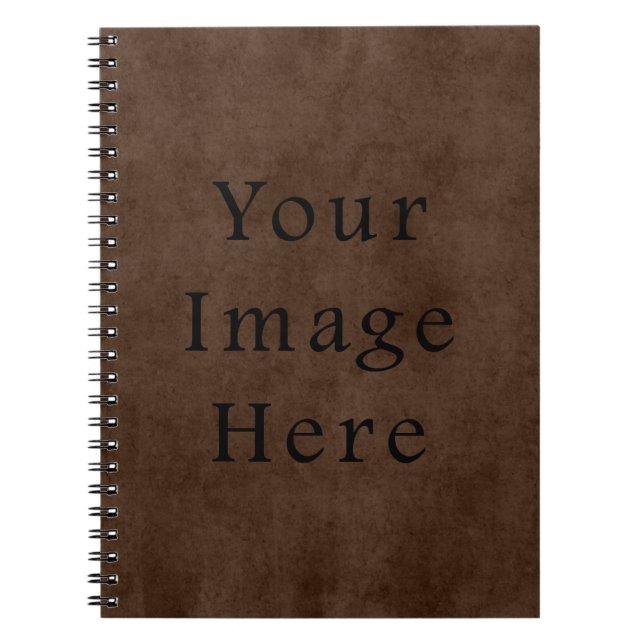 Carnet Papier de parchemin d'Espresso Brown foncé Vintage (Devant)