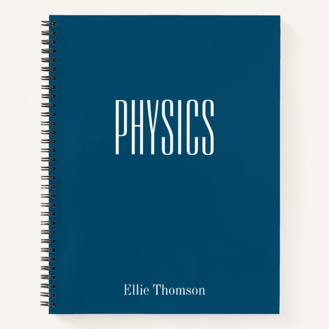 Carnet Papier graphique de physique personnalisé simple b (Devant)
