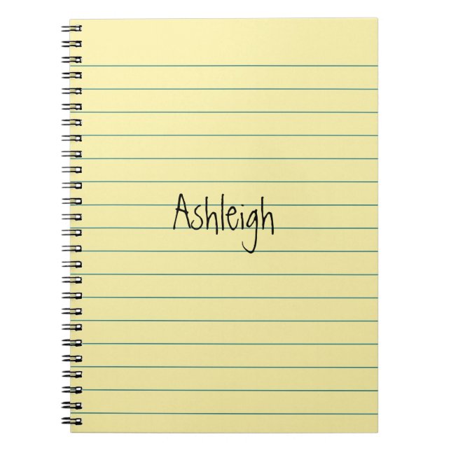 Carnet Papier jaune (Devant)