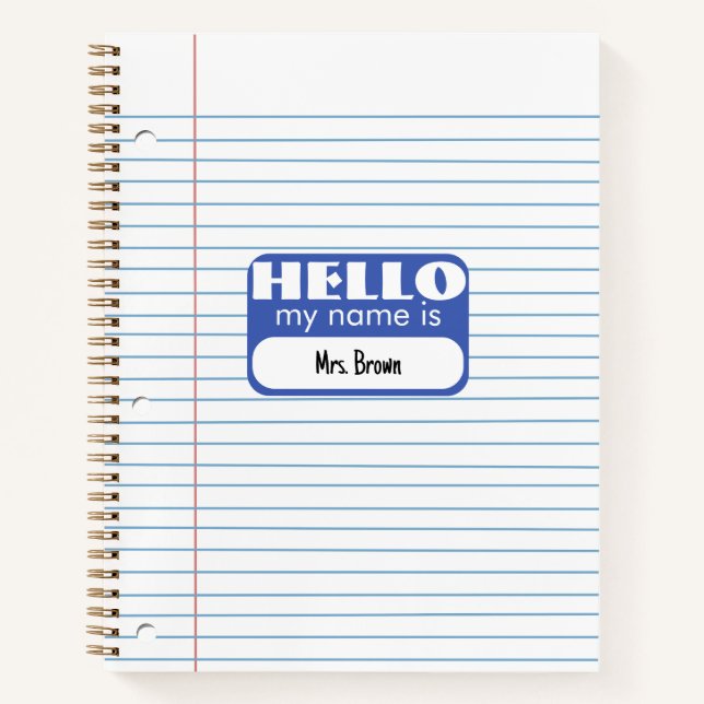 Carnet Papier libre pour école (Devant)