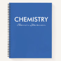Papier millimétré de chimie bleu personnalisé