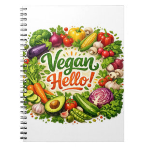 Carnet Papier-notes « Vegan Hello »