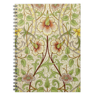 Carnet Papier peint fleur classique jonquille de William