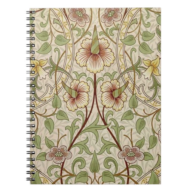 Carnet Papier peint fleur classique jonquille de William  (Devant)