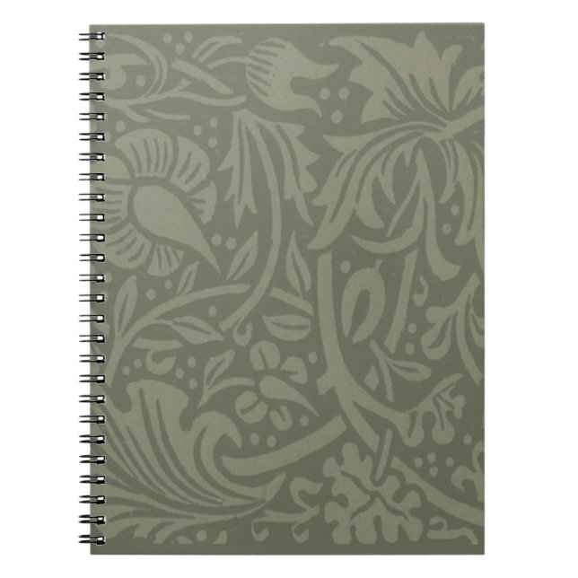 Carnet Papier peint floral Narcisse William Morris (Devant)