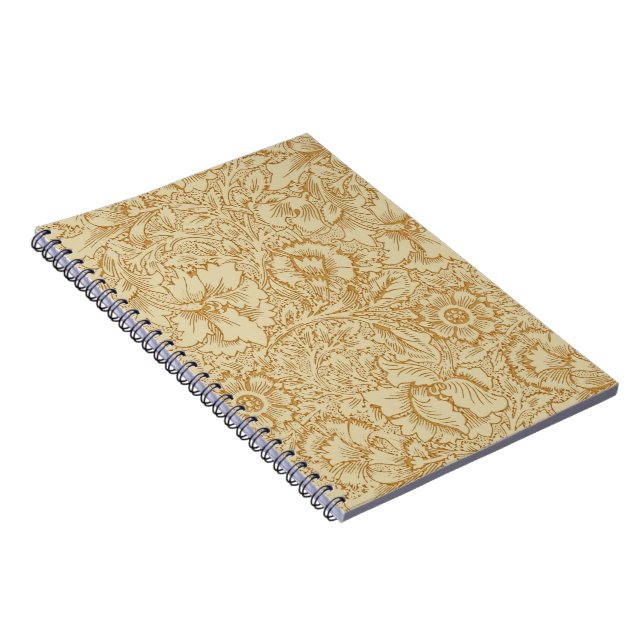 Carnet Papier peint floral Poppy de William Morris (Côté Droit)