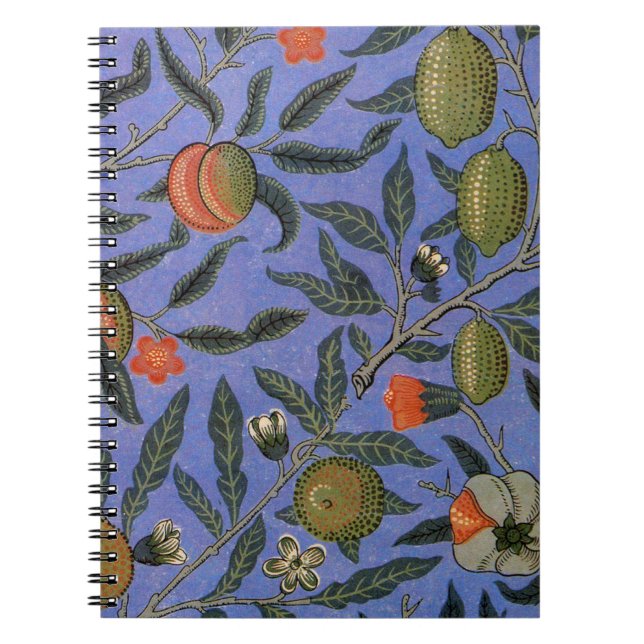 Carnet Papier peint Grenade de William Morris (Devant)