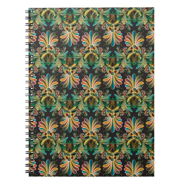 Carnet Papier peint Ornate Flower Luxury (Devant)