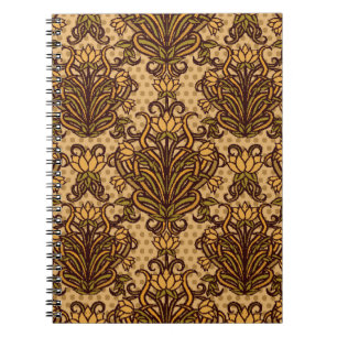 Carnet Papier peint sans couture de style Art nouveau, Vi