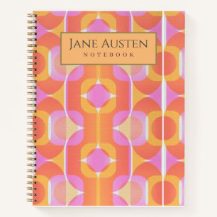 Carnet Papier peint vintage des années 1960