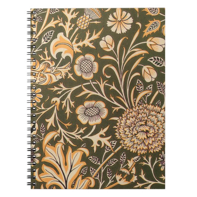 Carnet papier peint william morris design cherwell (Devant)