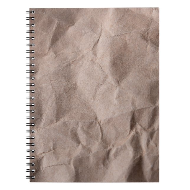 Carnet Papier Rustique Crumpled : Texture Vintage (Devant)