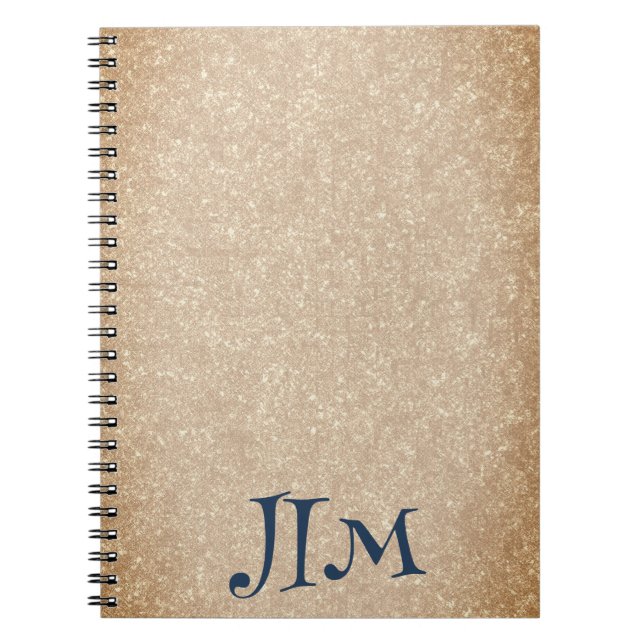 Carnet Papier vanille espagnol personnalisé (Devant)