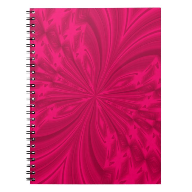 Carnet Papillon Abstrait rose framboise (Devant)
