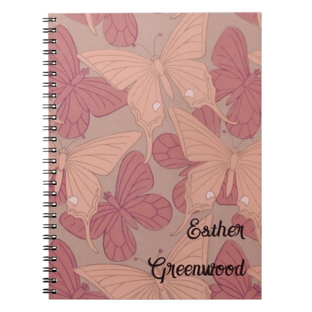 Carnet Papillon Art nouveau (Devant)