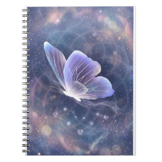 Carnet Papillon Blanc de Manifestation Éternelle