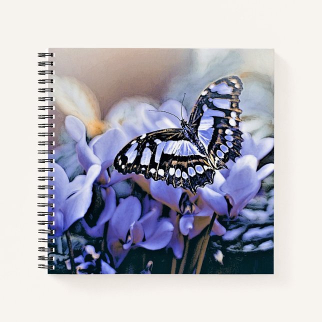 Carnet Papillon bleu (Devant)
