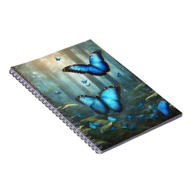Carnet Papillon bleu Morpho (Côté Droit)