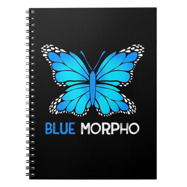 Carnet Papillon bleu Morpho (Devant)