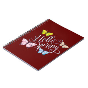 Carnet Papillon Bonjour printemps