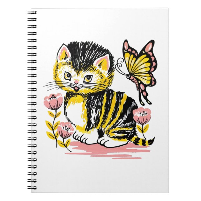 Carnet Papillon & Chaton (Devant)