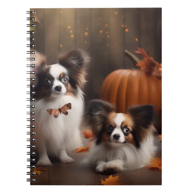 Carnet Papillon Chien de Printemps Délice Citrouille (Devant)