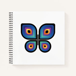 Carnet Papillon de flamme de paon