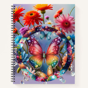 Carnet Papillon de fleurs