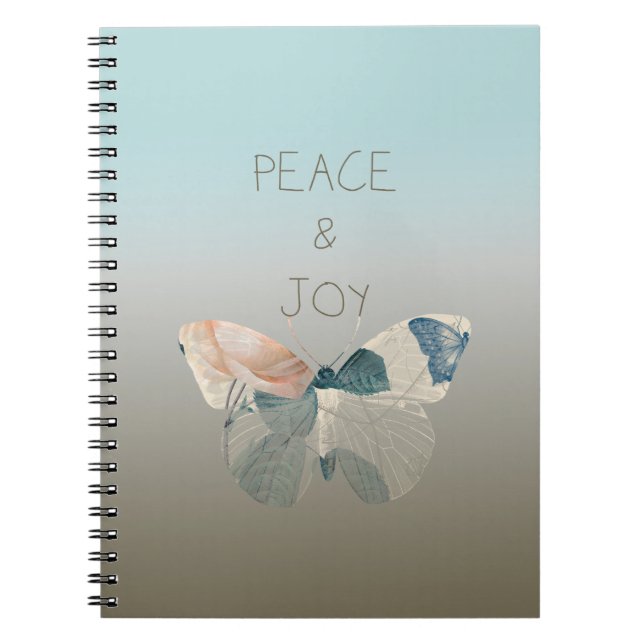 Carnet Papillon de la paix et de la joie (Devant)
