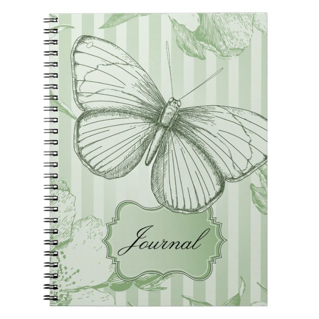 Carnet Papillon de menthe (Devant)