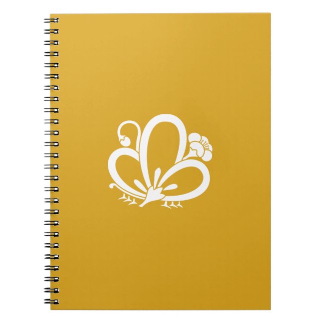 Carnet papillon de prune ombré (Devant)