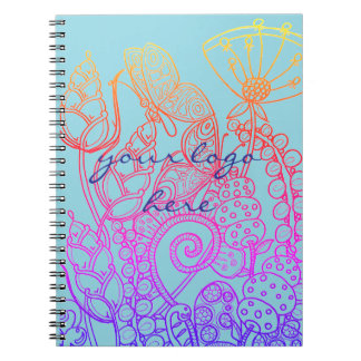 Carnet Papillon d'Imaginaire turquoise