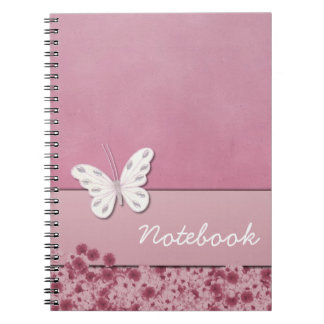 Carnet papillon et fleurs