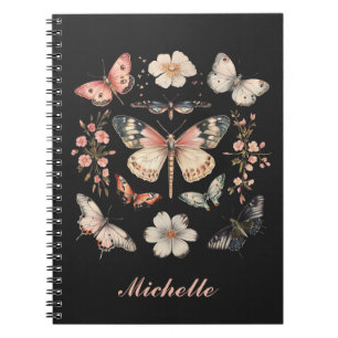 Carnet Papillon Monarque du Cottagecore du Boho personnal
