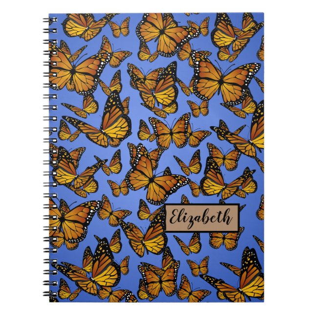Carnet Papillon Motif Monarque (Devant)