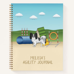 Carnet Papillon Noir Et Blanc Avec Équipement D'Agrément
