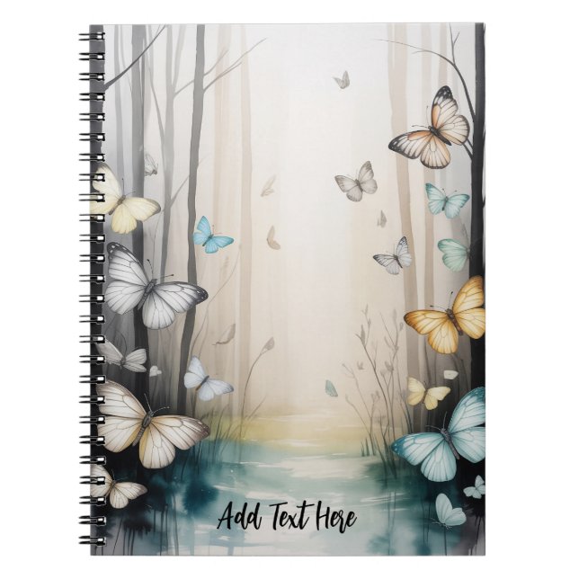 Carnet Papillon Personnalisé (Devant)