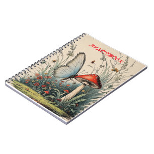 Carnet Papillon sous la Fleur