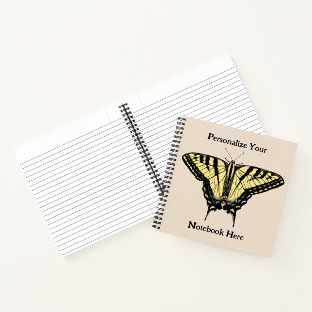 Carnet Papillon Southwestern jaune Swallowtail (Intérieur)