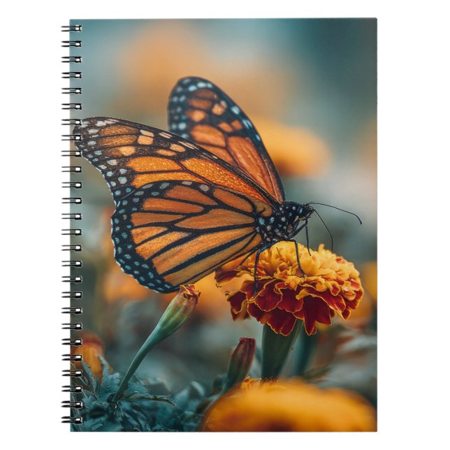 Carnet Papillon sur un souci (Devant)